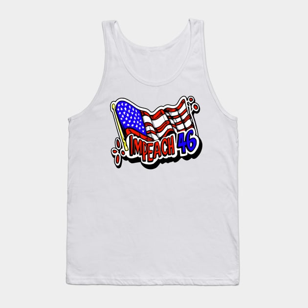 Impeach Biden Tank Top by Brand X Graffix